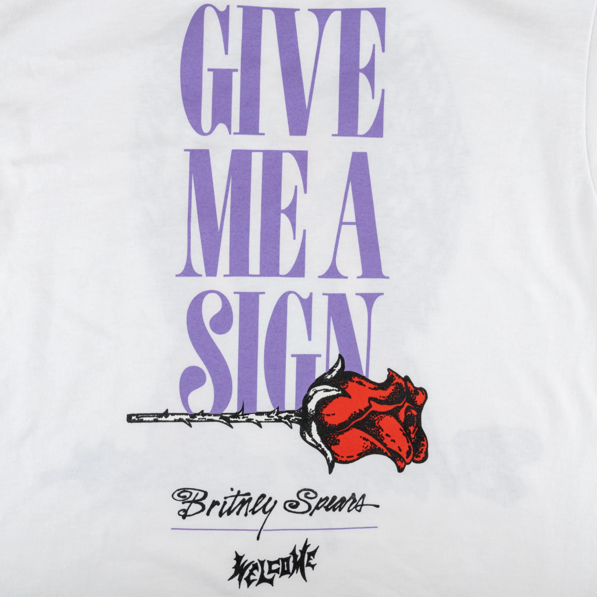 Britney Spears X Welcome - Angel Tee - White - Image 4