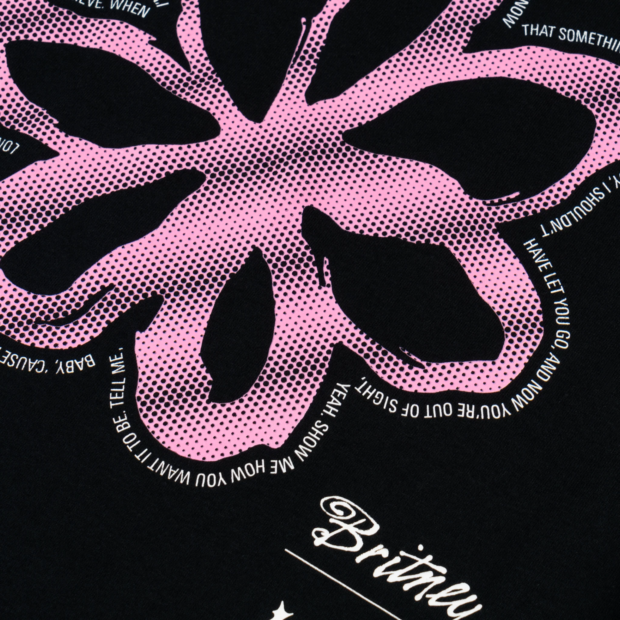 Britney Spears X Welcome - Flower tee - Black - Image 6
