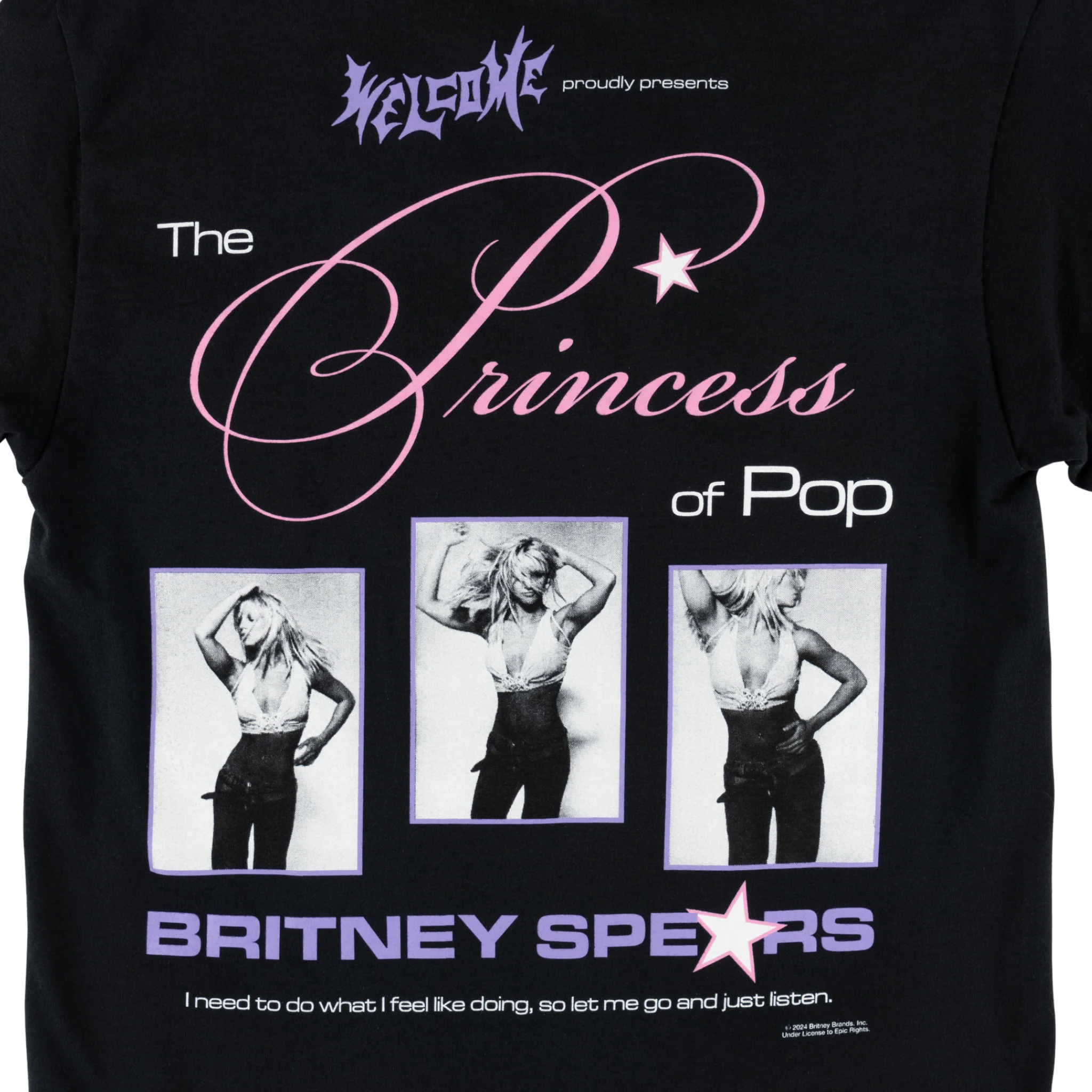 Britney Spears X Welcome - Princess Tee - Black - Image 3