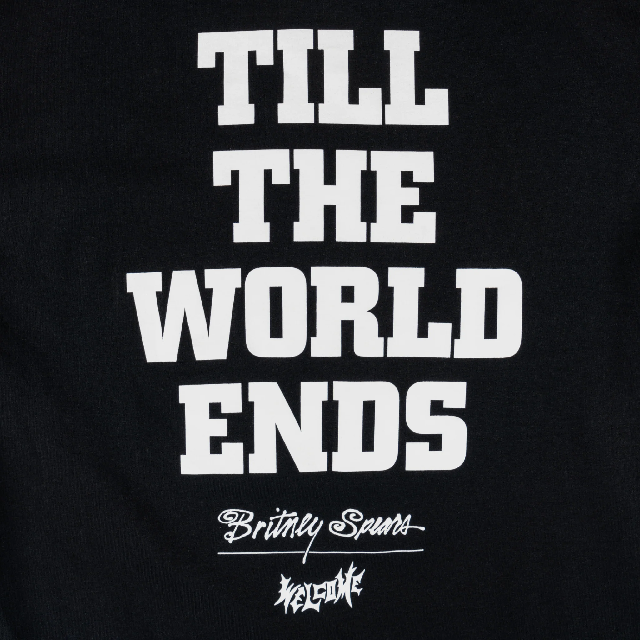 Britney Spears X Welcome - Till the World Ends Tee - Black - Image 4